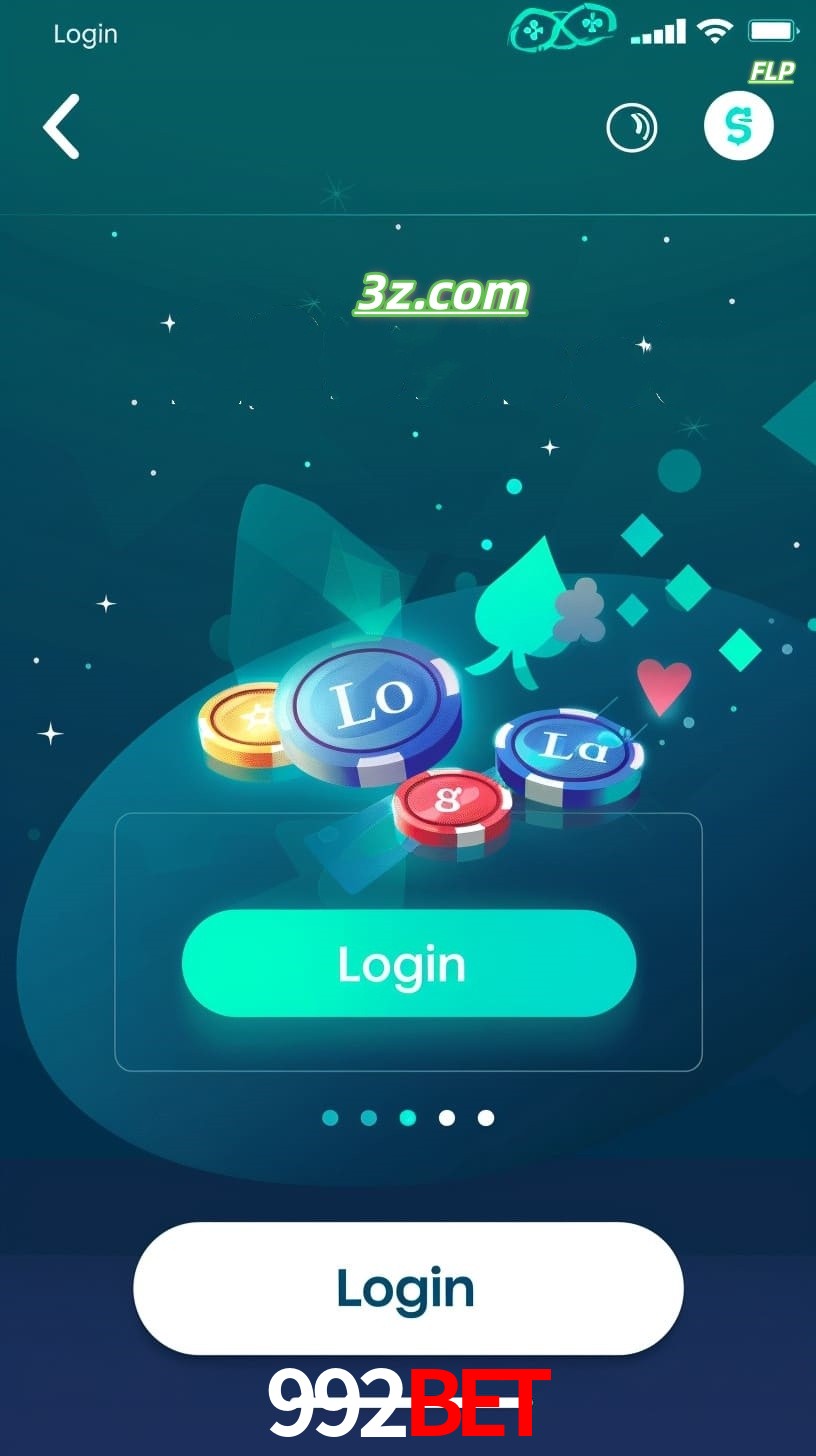 Login no aplicativo de cassino online 992bet Brasil com bônus de boas-vindas